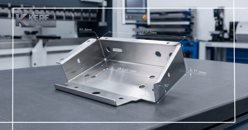 Bend Radius + Tolerances Visual