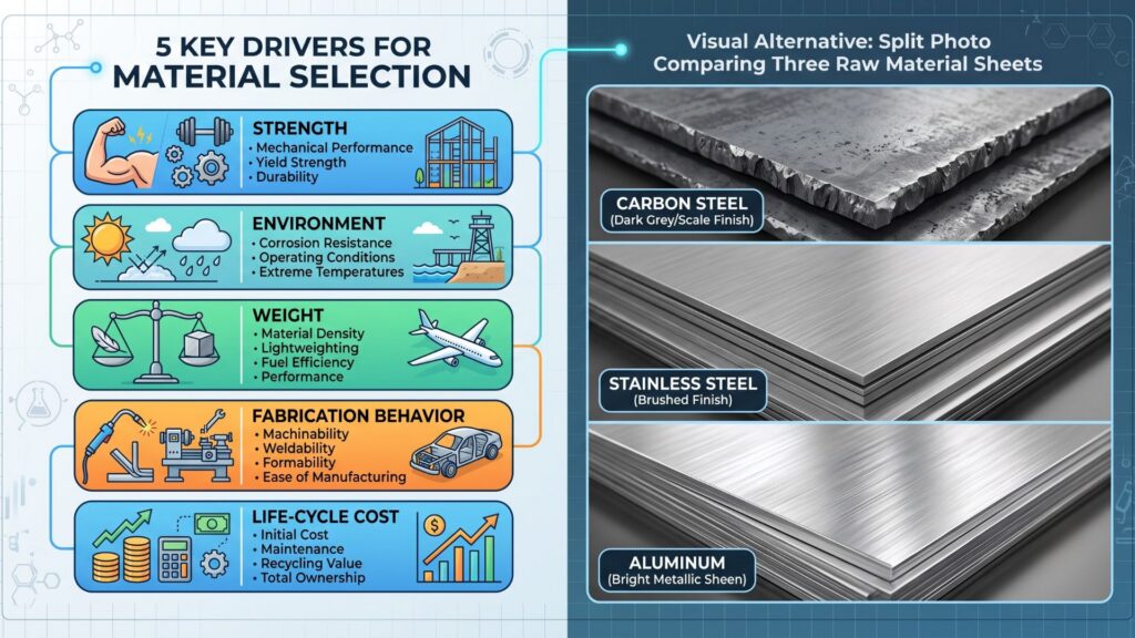 The 5 Core Factors Driving Metal Selection